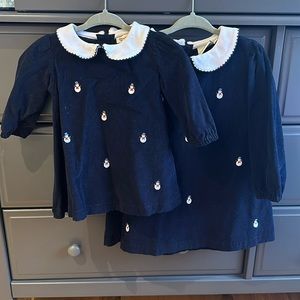 Matching holiday dresses ☃️ ☃️